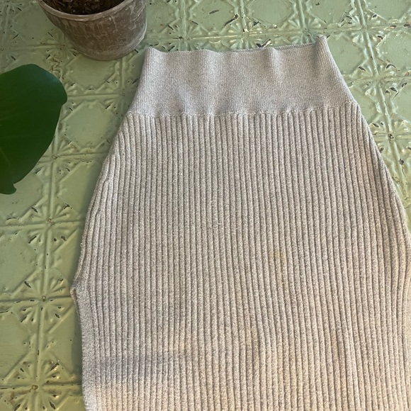 FREE PEOPLE | Knit Side Splits Skirt - Picture 5 of 10